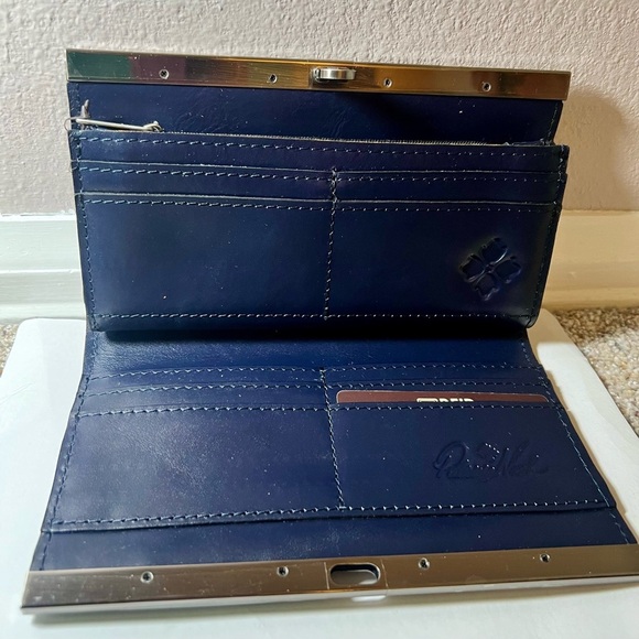 NWT Patricia Nash Leather Cauchy Framed Wallet- Le Fleur - Picture 4 of 5